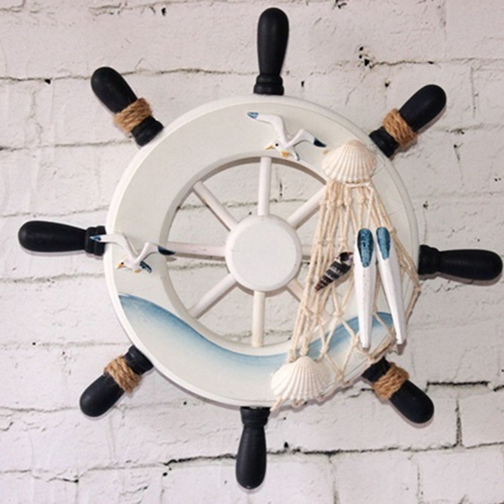 Decoración de madera vintage d - Fishing Boat Steering Wheel reseña y precio