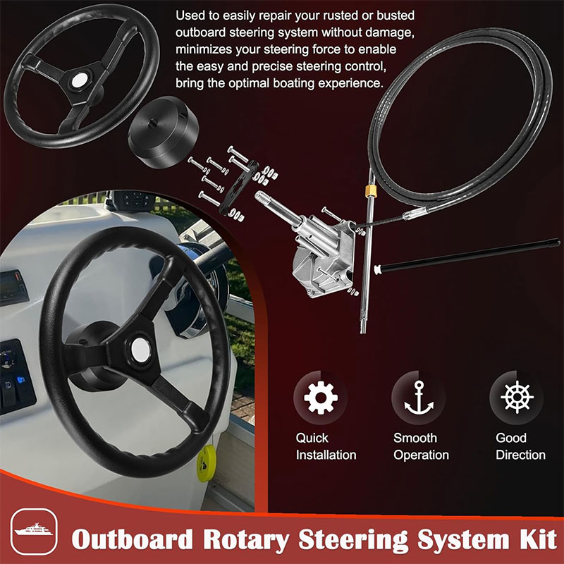 Sistema de dirección para barc - Fishing Boat Steering Wheel reseña y precio