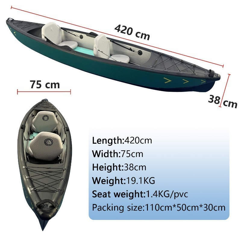 Nuevo Diseño de Kayak Inflable - Fishing Boat Inflatable reseña y precio